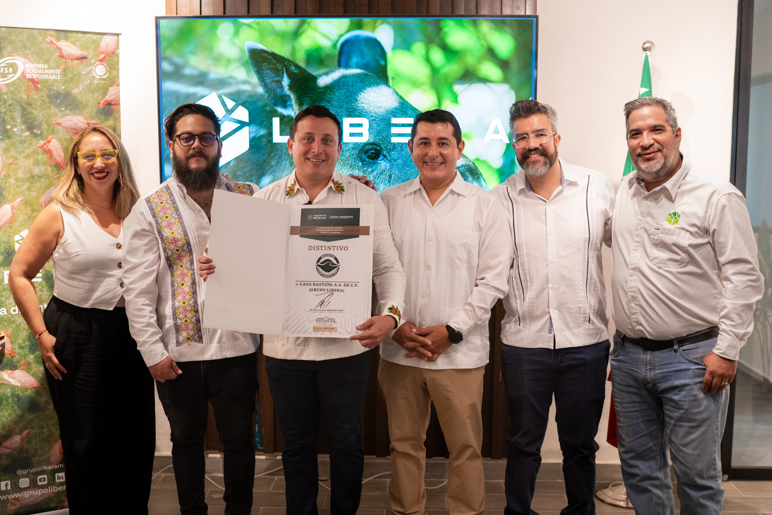 Libera, la primera inmobiliaria de México en recibir el Distintivo de Calidad Ambiental